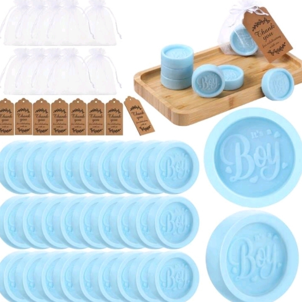 24 Pieces Boy Soap Scented Gift Gender Favors Party NEW
